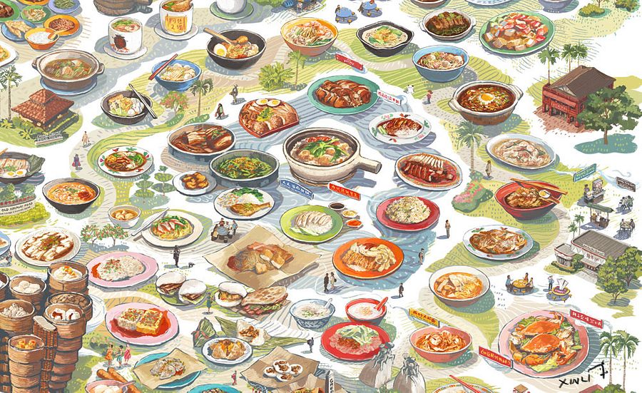 [Illustrations] An Illustrated Guide to Singapore's Food Landscape ...