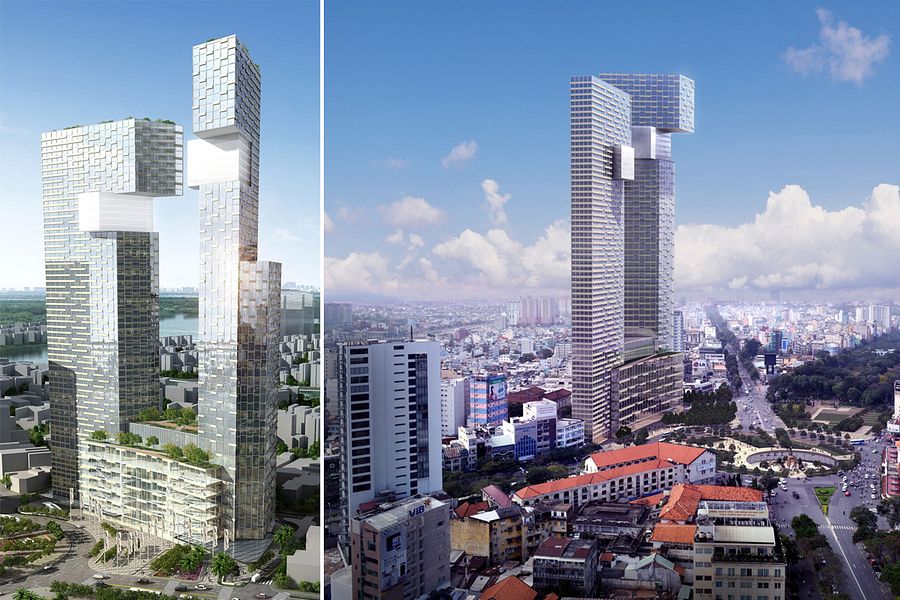 Long-Delayed 'Twin Towers' Project Near Ben Thanh Resumes Construction