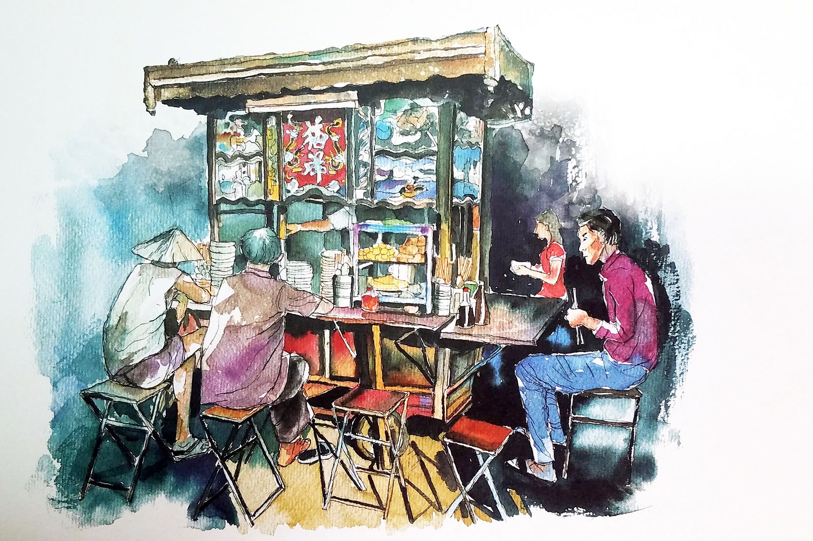 Watercolor Saigon Sketches: Điểm đến tiếp theo của bạn là triển lãm tranh Watercolor Saigon Sketches! Một chuyến hành trình thú vị đưa bạn đến khám phá những bức tranh sáp nhập giữa nét đẹp cổ điển với phong cách hội họa hiện đại. Sự đan xen của các dòng chảy sáng tạo làm nên một bức tranh đặc biệt, một lưu niệm đầy ý nghĩa cho bạn và gia đình.