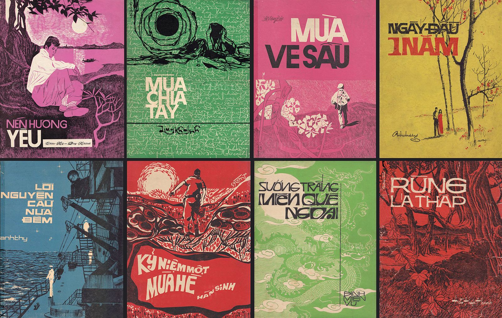 Photos] The Retro Artistry of Vietnam&#39;s Hand-Drawn Song Sheet Covers -  Saigoneer