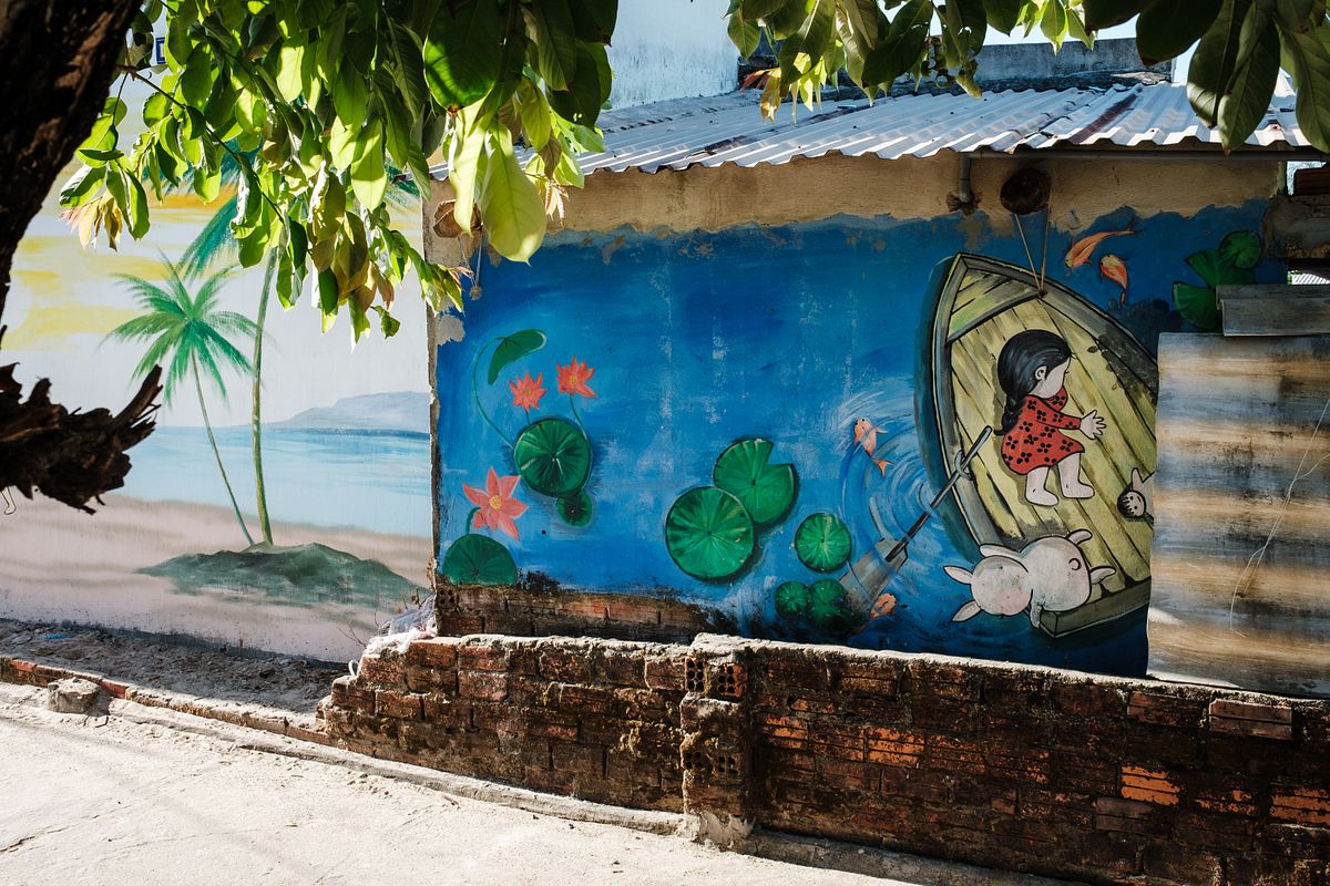 Wallpaper Mural Fishing Boat in Vietnam