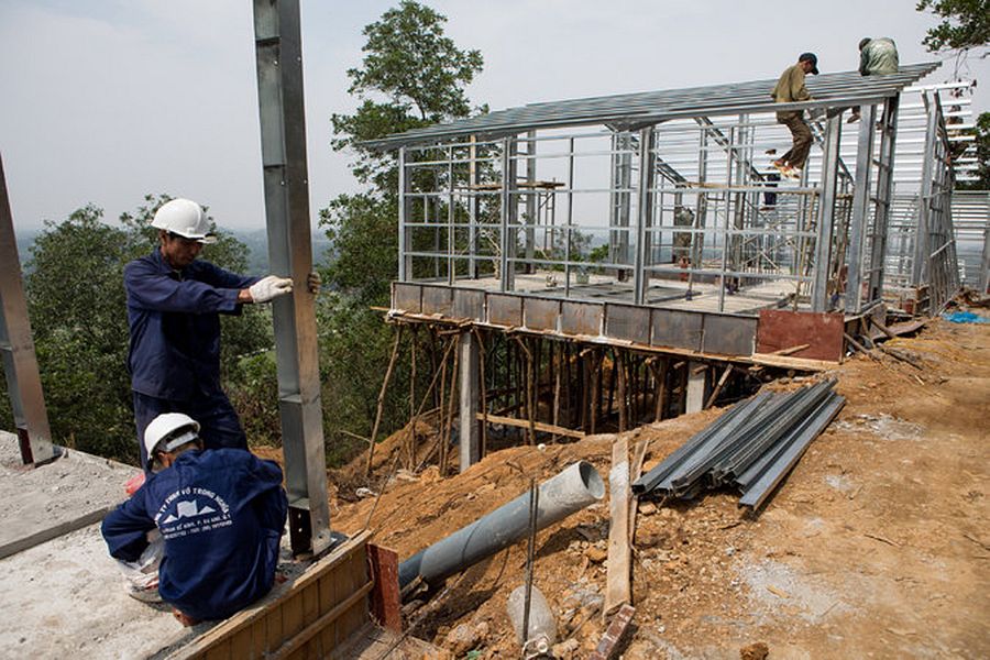 Vo Trong Nghia Brings Low-Cost Prefabricated S Houses to Northern Vietnam