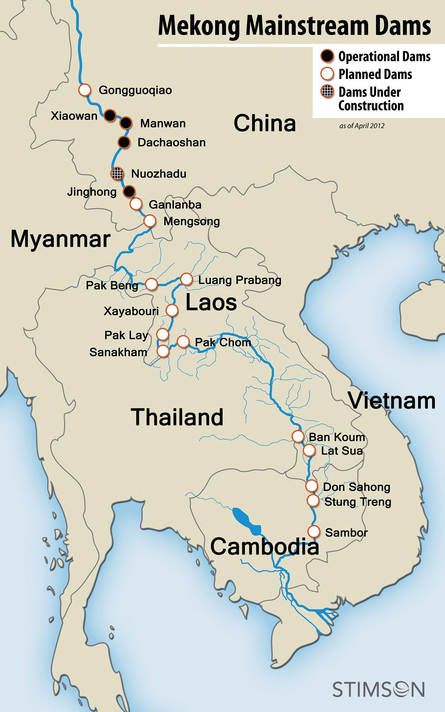 Mekong Delta Map