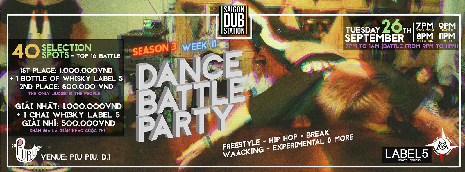 Dance Battle Party Season 3 Week 11 @ Piu Piu - Saigoneer