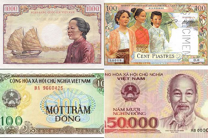 The famous Vietnamese attractions described on Vietnam currency