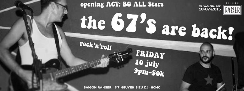 The 67's Live Rock & Roll Music @ Saigon Ranger - Saigoneer