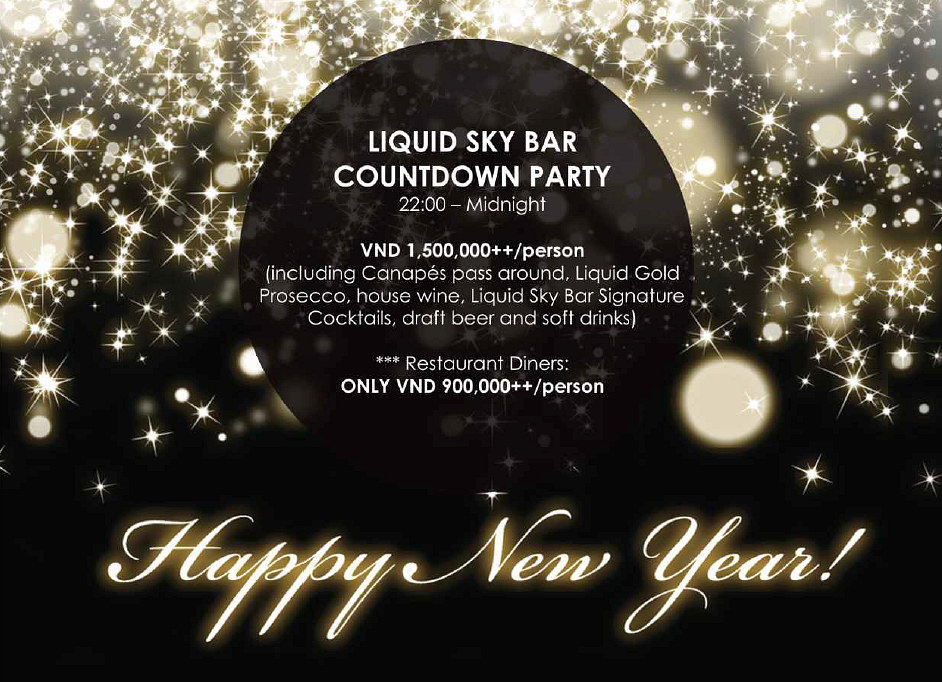 New Year's Eve Countdown Party Liquid Sky Bar Saigoneer