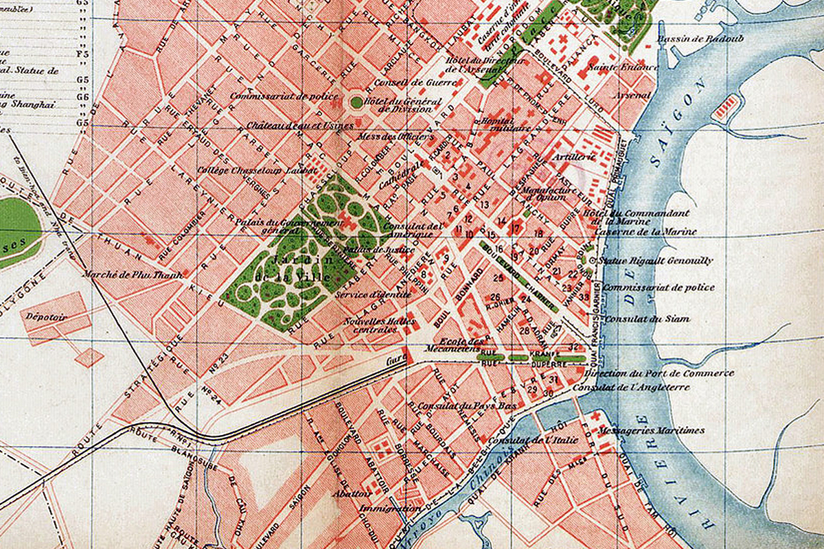 Map The Stories Behind Saigon's French Colonial Street ...