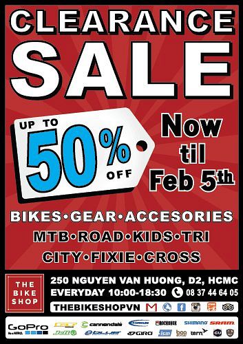 Bike shop clearance store sale