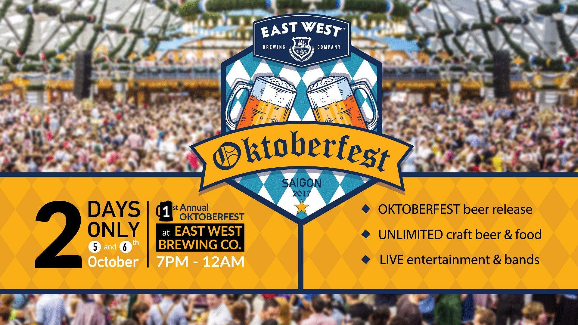 October West EWB 1st Annual Oktoberfest! @ East West Brewing Co. - Saigoneer