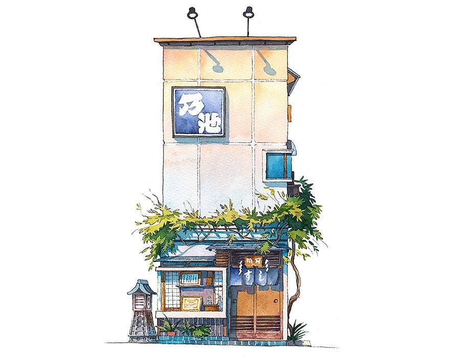 [Illustrations] Check Out This Polish Artist's Watercolor Tokyo ...