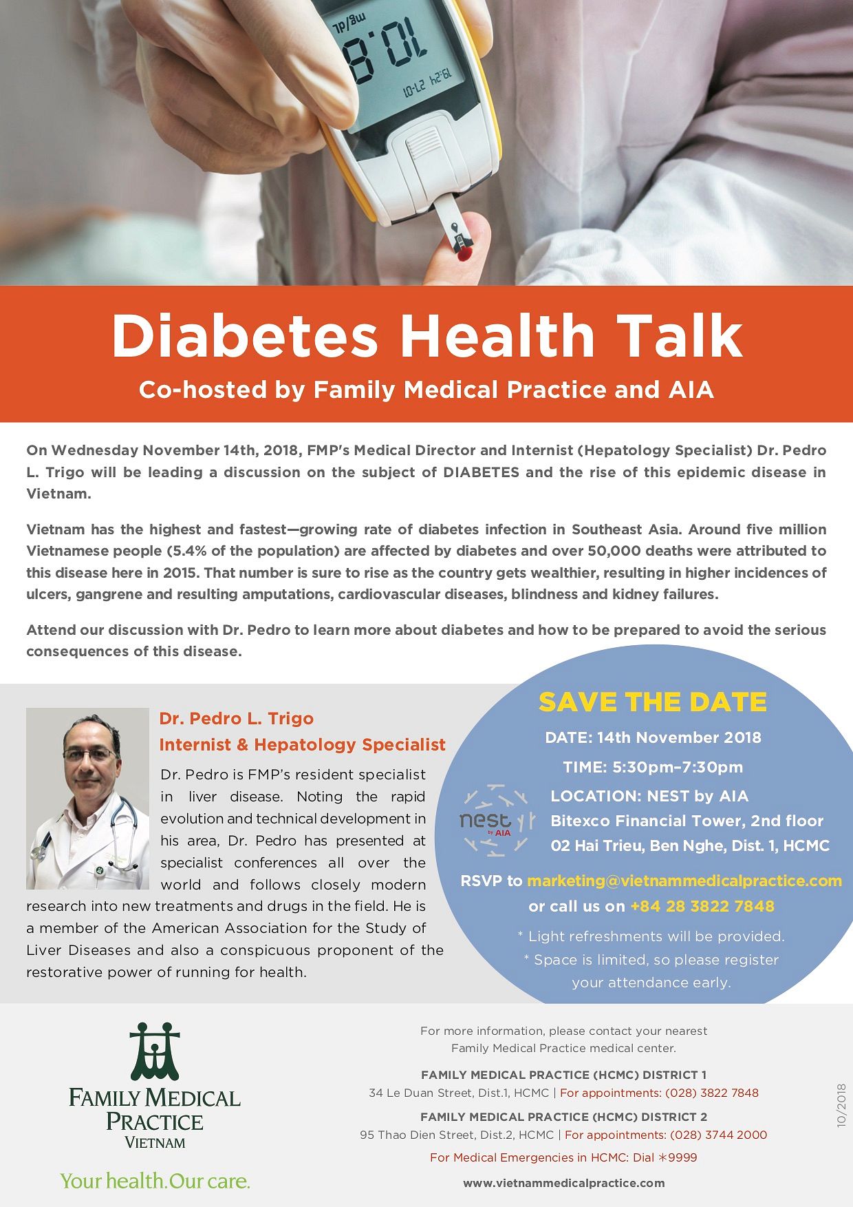 Diabetes Health Talk @ Family Medical Practice - Saigoneer