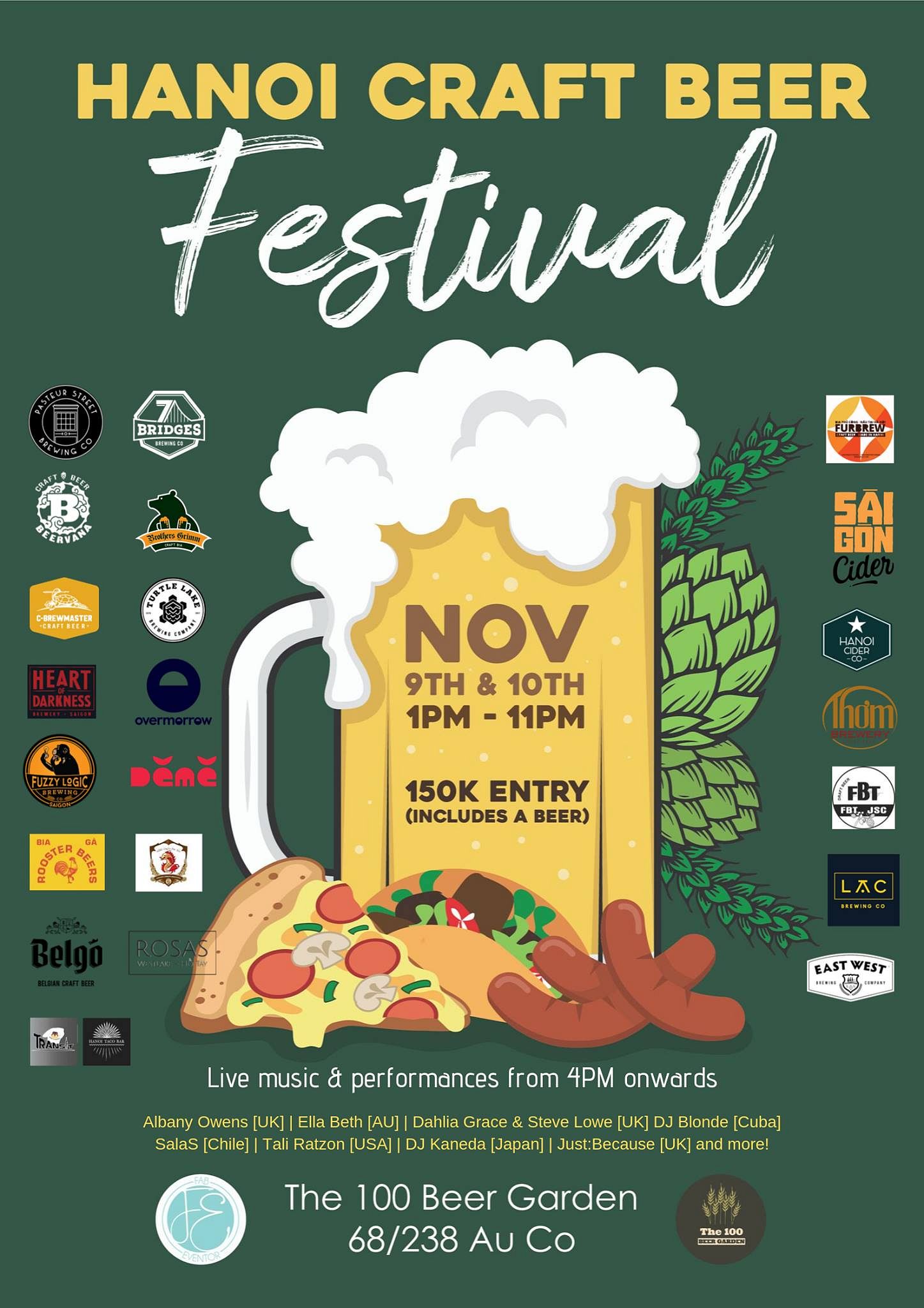 Hanoi Craft Beer Festival @ The 100 - perfect garden - perfect beer -  Saigoneer