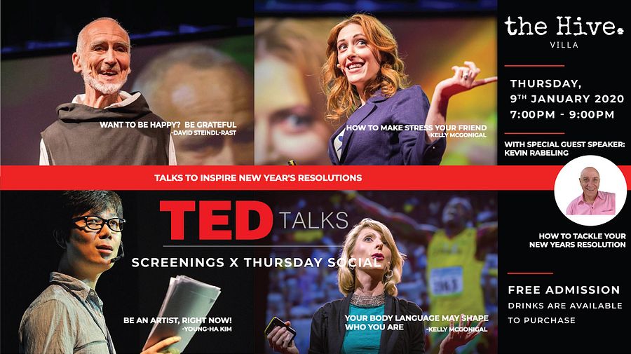 Ted Talk Screening “talks To Inspire New Years Resolutions The 