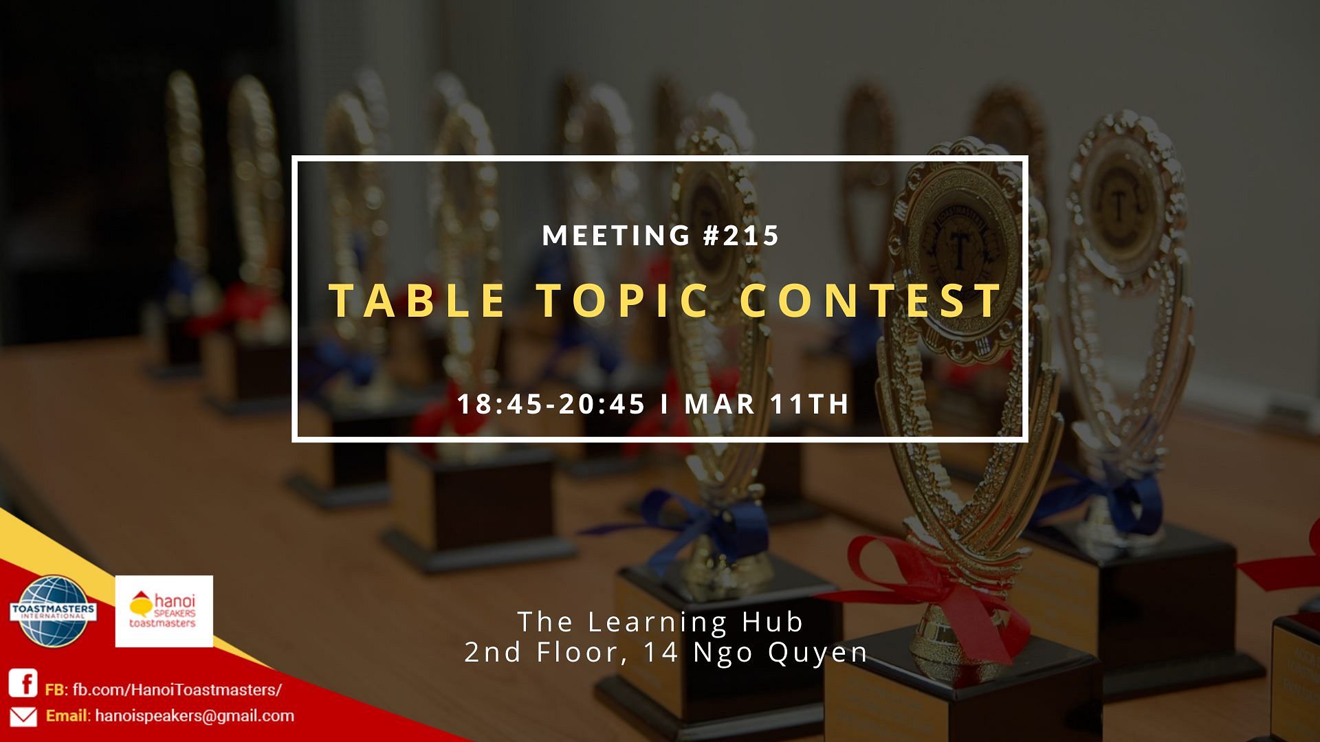 Meeting 215: Table Topic Contest @ The Learning Hub - Saigoneer