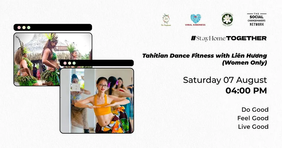 SCM online Tahitian Dance with Liên Hương Saigoneer