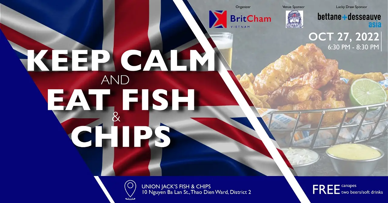 Keep Calm and Eat Fish & Chips Union Jack's Fish & Chips Saigoneer