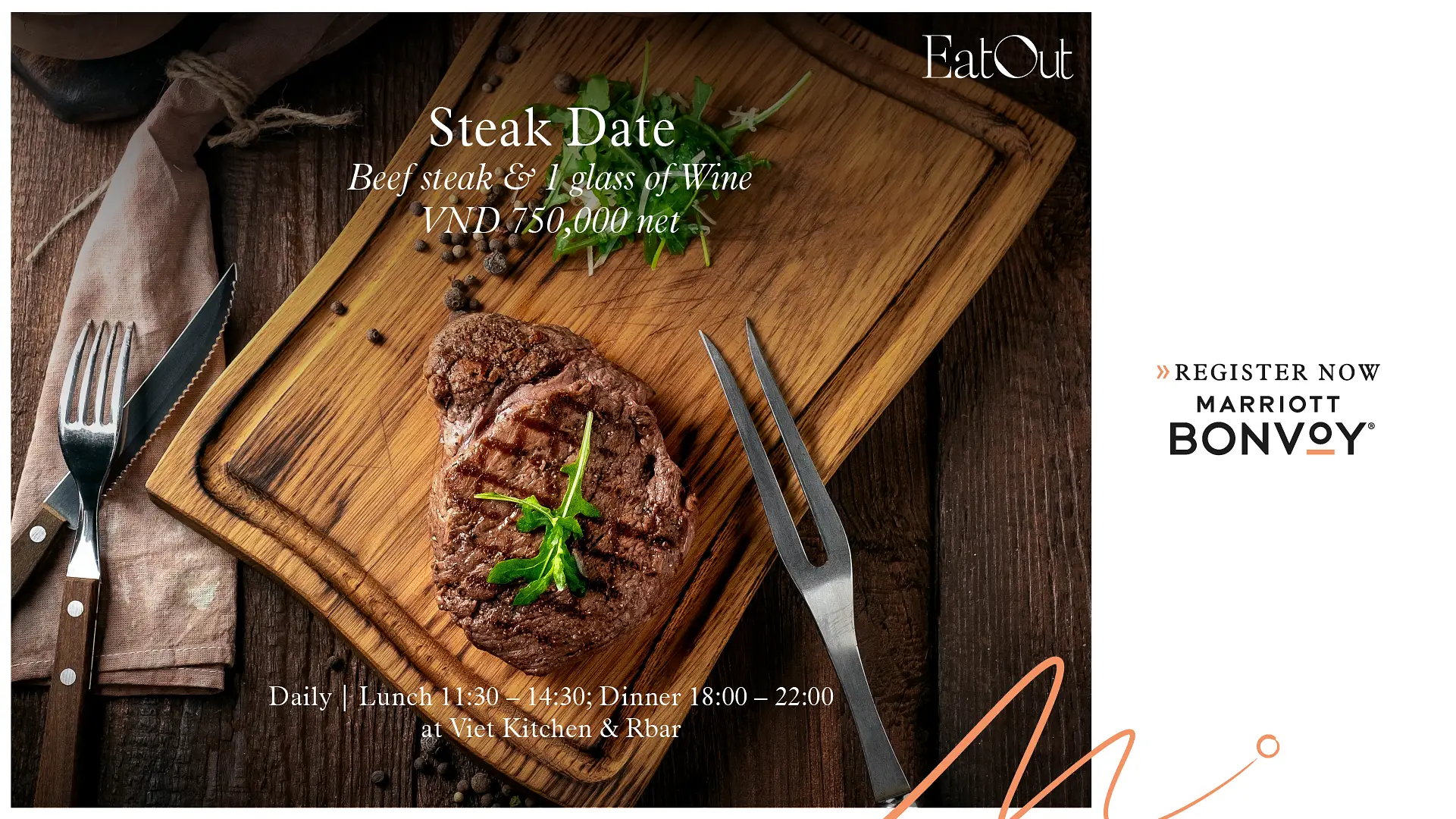 Steak Date Renaissance Riverside Hotel Saigon Viet Kitchen & Rbar