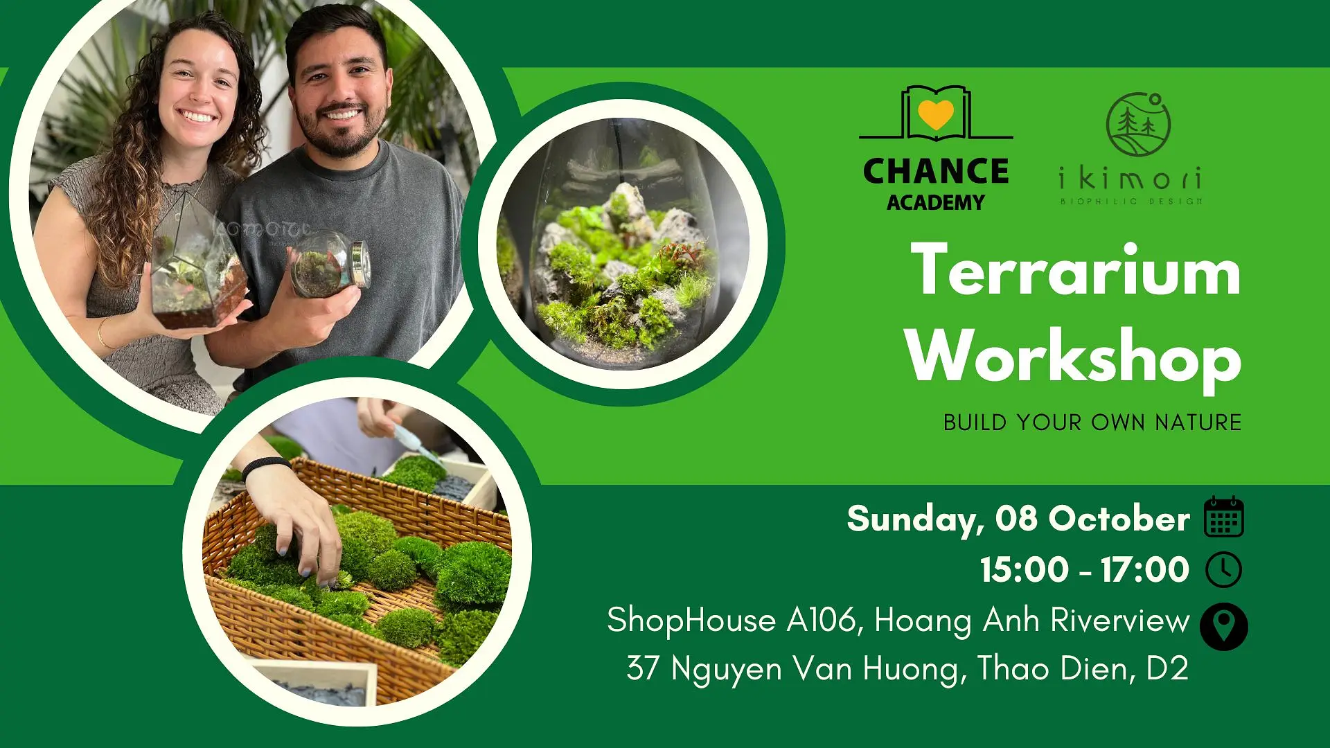 Terrarium with ikimori CHANCE ACADEMY Saigoneer