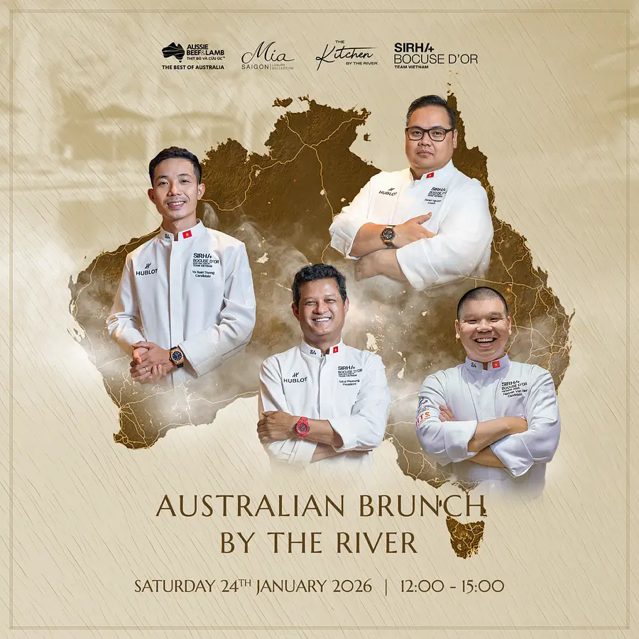 Mia Saigon Celebrates Australia Day With "Australian Brunch By The River": A Fusion Of Bocuse D’Or Excellence And Riverside Art De Vivre