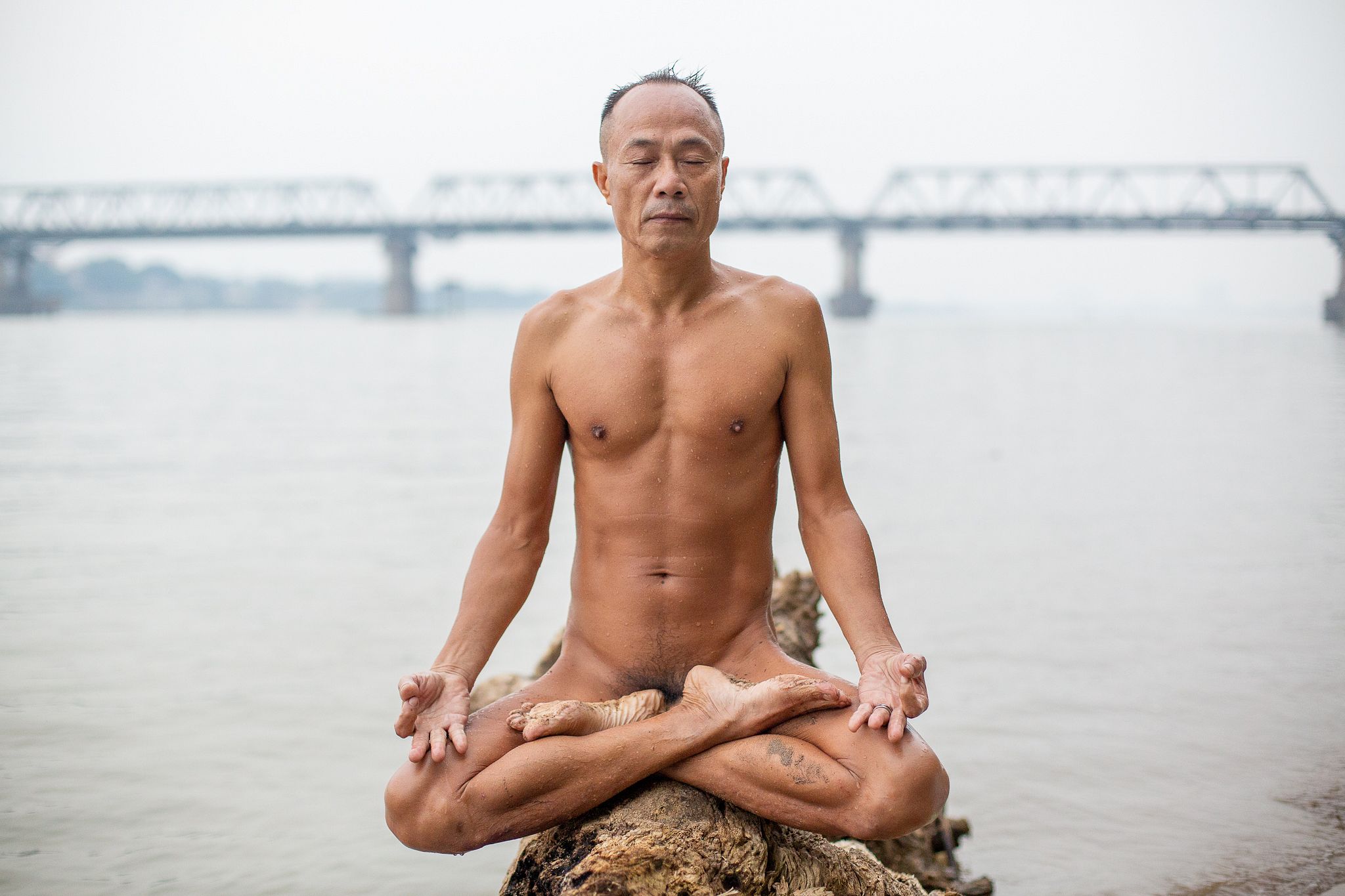 Many of the men also practice yoga and meditate. 