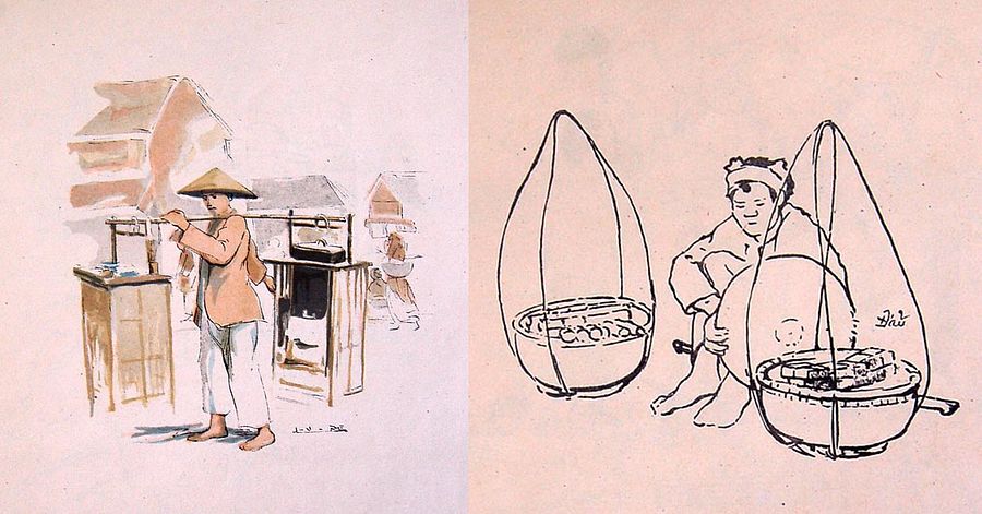 [Photos] An Artist's Sketches Capture the Charm of Indochina's Street Vendors