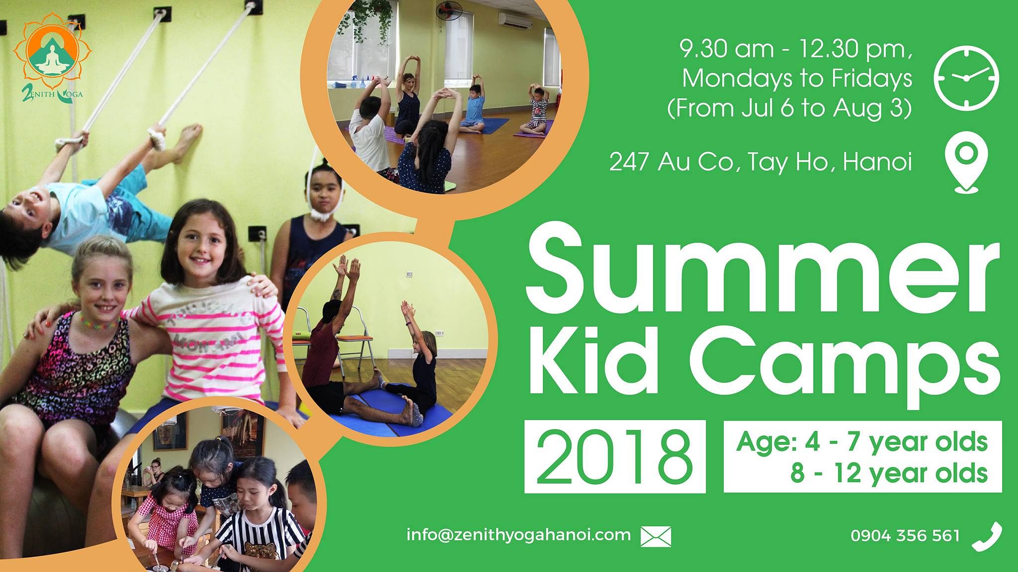 Summer Kid Camps @ Zenith Yoga Au Co - Saigoneer